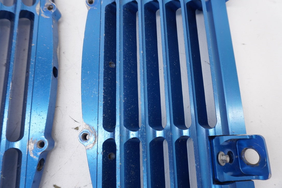 2016 FC250 Flo Motorsports Radiator Braces Aluminum Guards Blue Husqva
