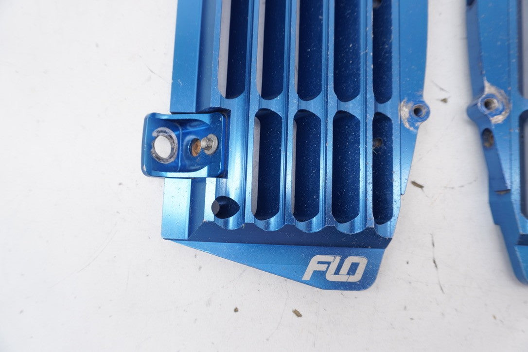 2016 FC250 Flo Motorsports Radiator Braces Aluminum Guards Blue Husqva