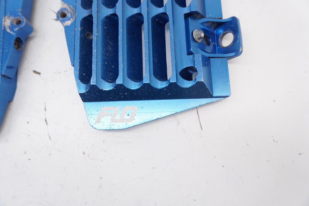 2016 FC250 Flo Motorsports Radiator Braces Aluminum Guards Blue Husqva