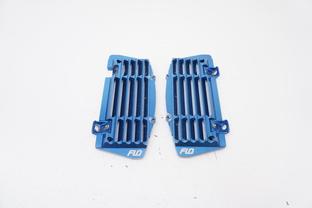 2016 FC250 Flo Motorsports Radiator Braces Aluminum Guards Blue Husqva